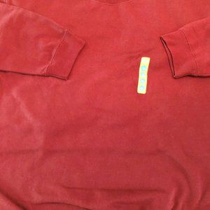 Sweatshirt boys new size XL (18/20) TKS burgundy 60% cotton 40% polyester